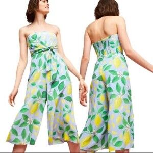 Maeve Lemons Grove Strapless Wide Leg Jumpsuit